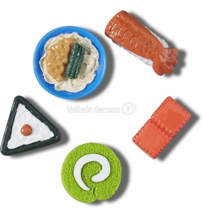 CROCS AKSESUĀRI 3D MINI SUSHI PARTY 5GAB