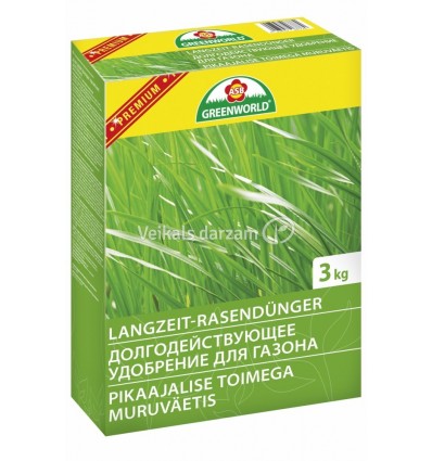 PREMIUM ILGSTOŠAS IEDARBĪBAS ZĀLIENA MĒSLOJUMS 3 KG