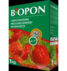 BIOPON GRANULĒTAIS MĒSLOJUMS ZEMENĒM 1 KG