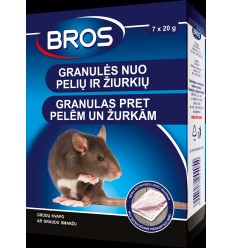 BROS GRANULAS PRET PELĒM UN ŽURKĀM 0,14 KG