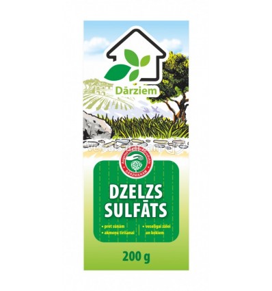 DĀRZIEM DZELS SULFĀTS 0,25 KG