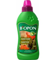 BIOPON ŠĶIDRAIS MĒSLOJUMS KAKTUSIEM UN SUKULENTIEM 0,5 L