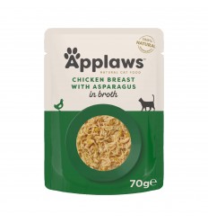 APPLAWS CHICKEN & ASPARAGUS & WILD RICE KONSERVI 70G KAĶIEM 8002ML-A