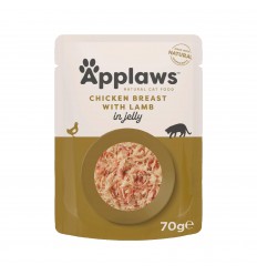 APPLAWS CHICKEN BREAST WITH LAMB IN JELLY KONSERVI 70G KAĶIEM 8253ML-A