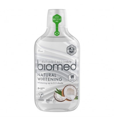 BIOMED 99% NATURAL WHITENING MUTES DOBUMA SKALOŠANAS LĪDZEKLIS, 500 ml